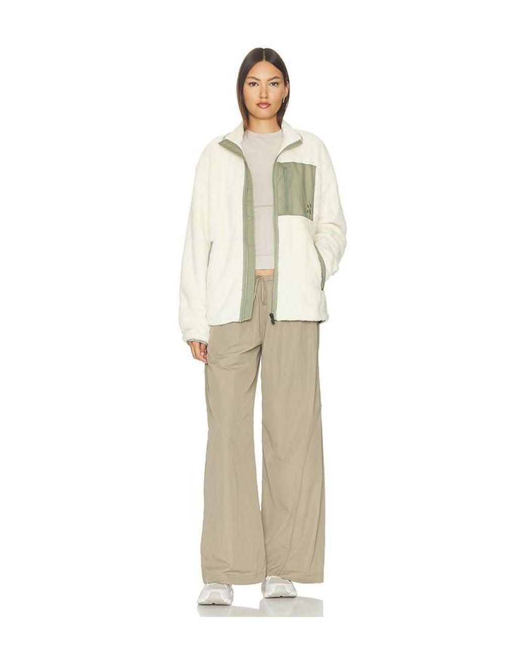 On Shoes White Ascent Fleece Jacket