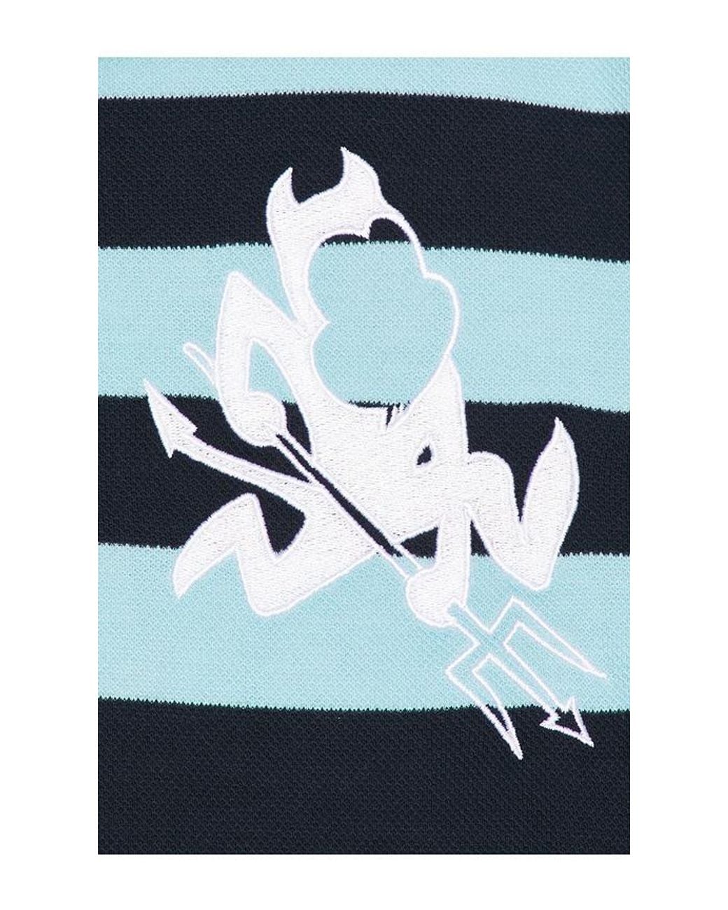 ANTI SOCIAL SOCIAL CLUB Blue Devilish Polo for men