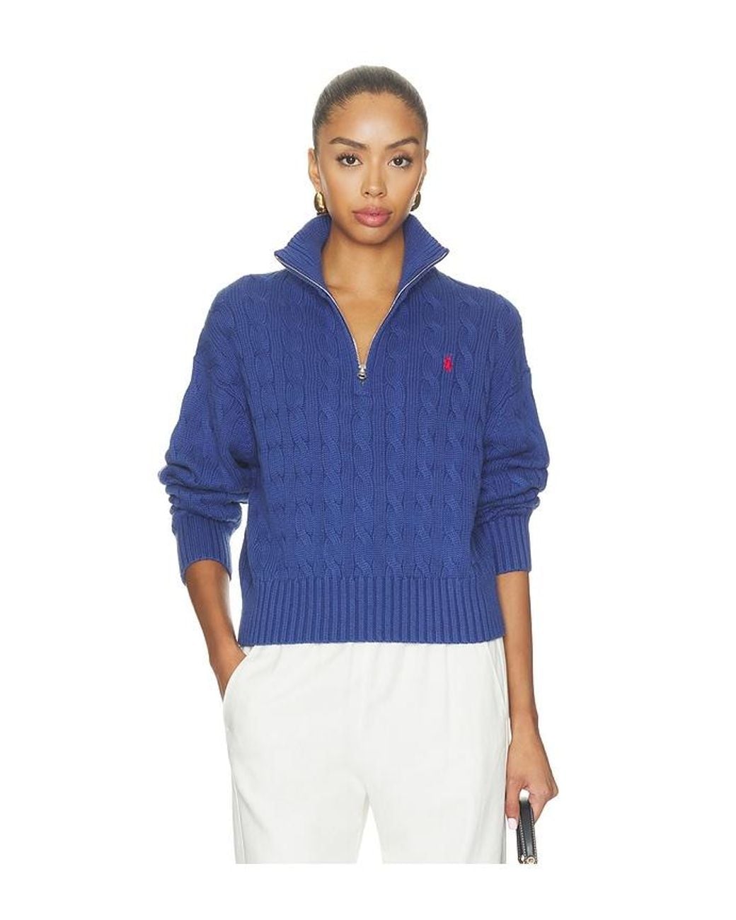 Polo Ralph Lauren Blue Cotton Long Sleeve Pullover