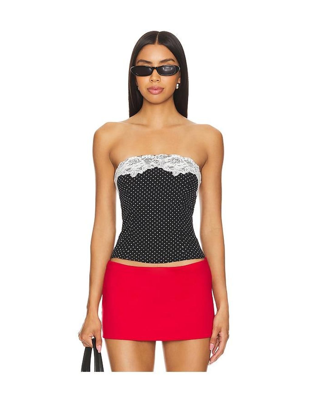 MORE TO COME Red Nickie Top