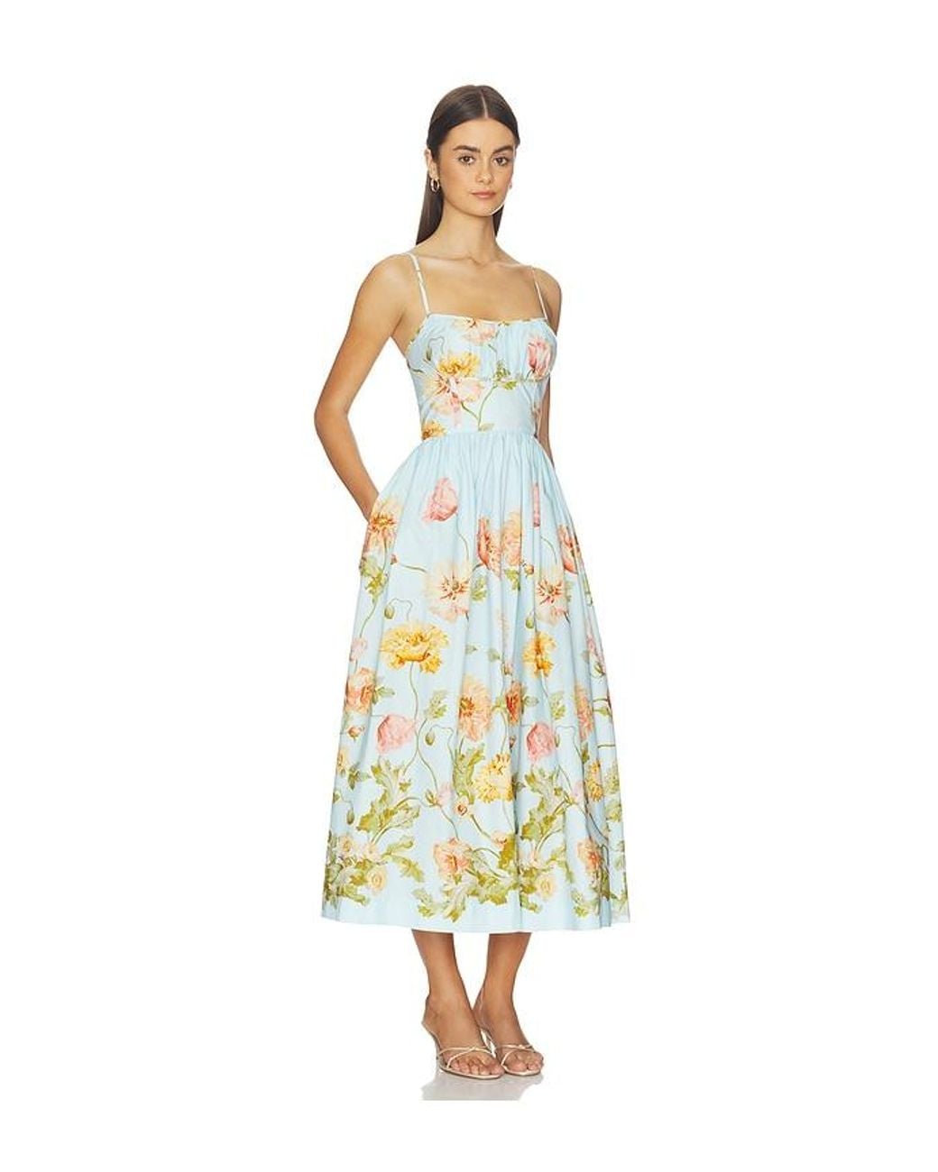 Cara Cara White Alba Midi Dress