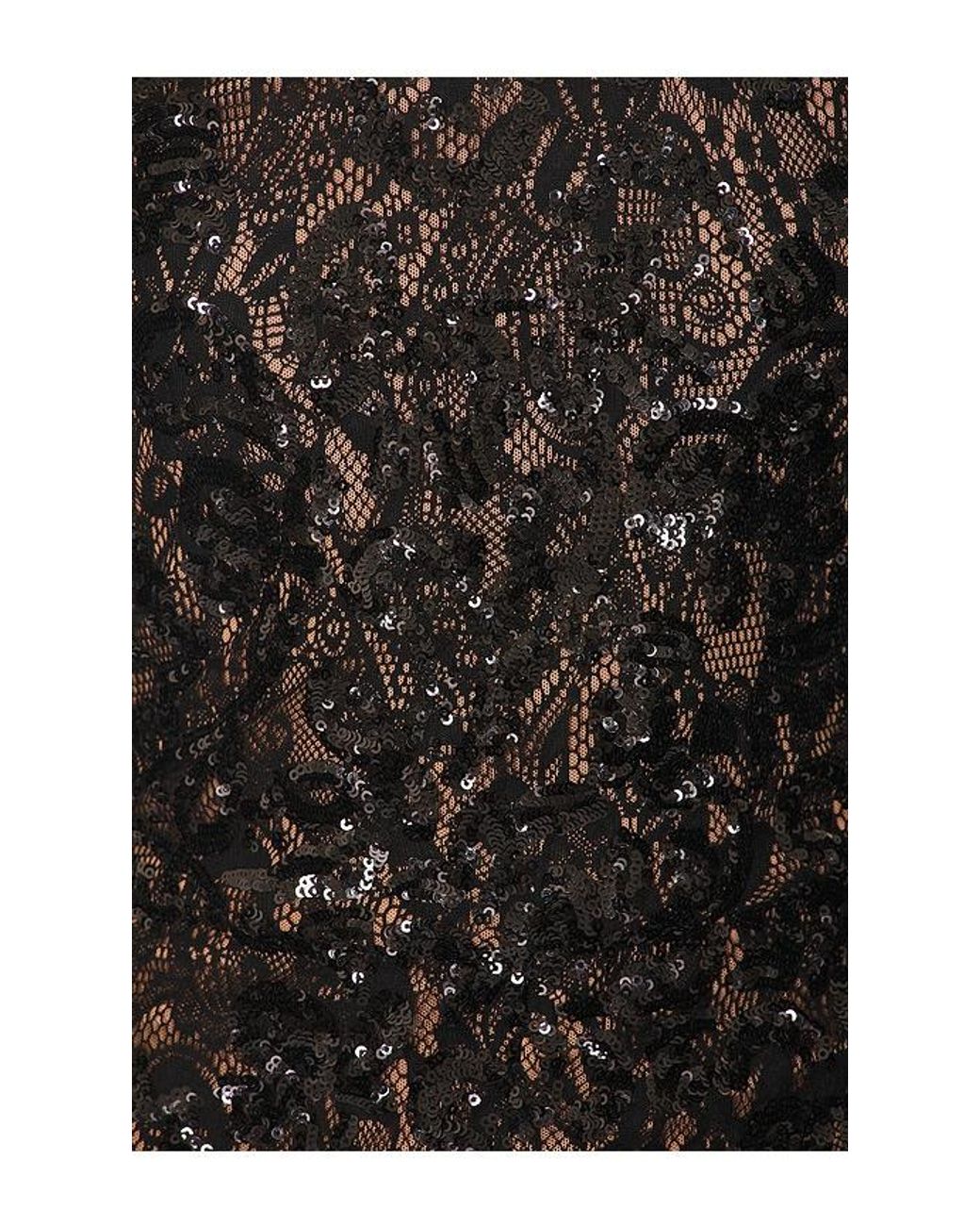 Nadine Merabi Black Sequin-Embellished Lace Jumpsuit