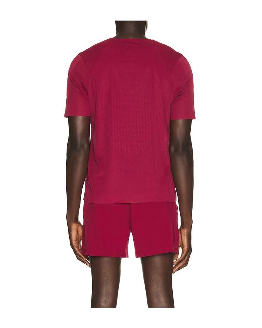 lululemon athletica Red Fast And Free Short Sleeve Shirt for men