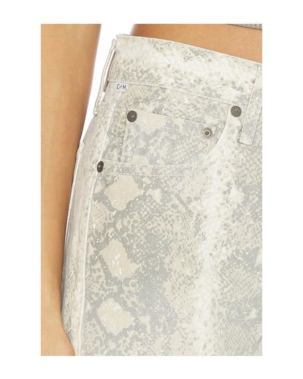 Citizens of Humanity White Miro Long Relaxed Jean