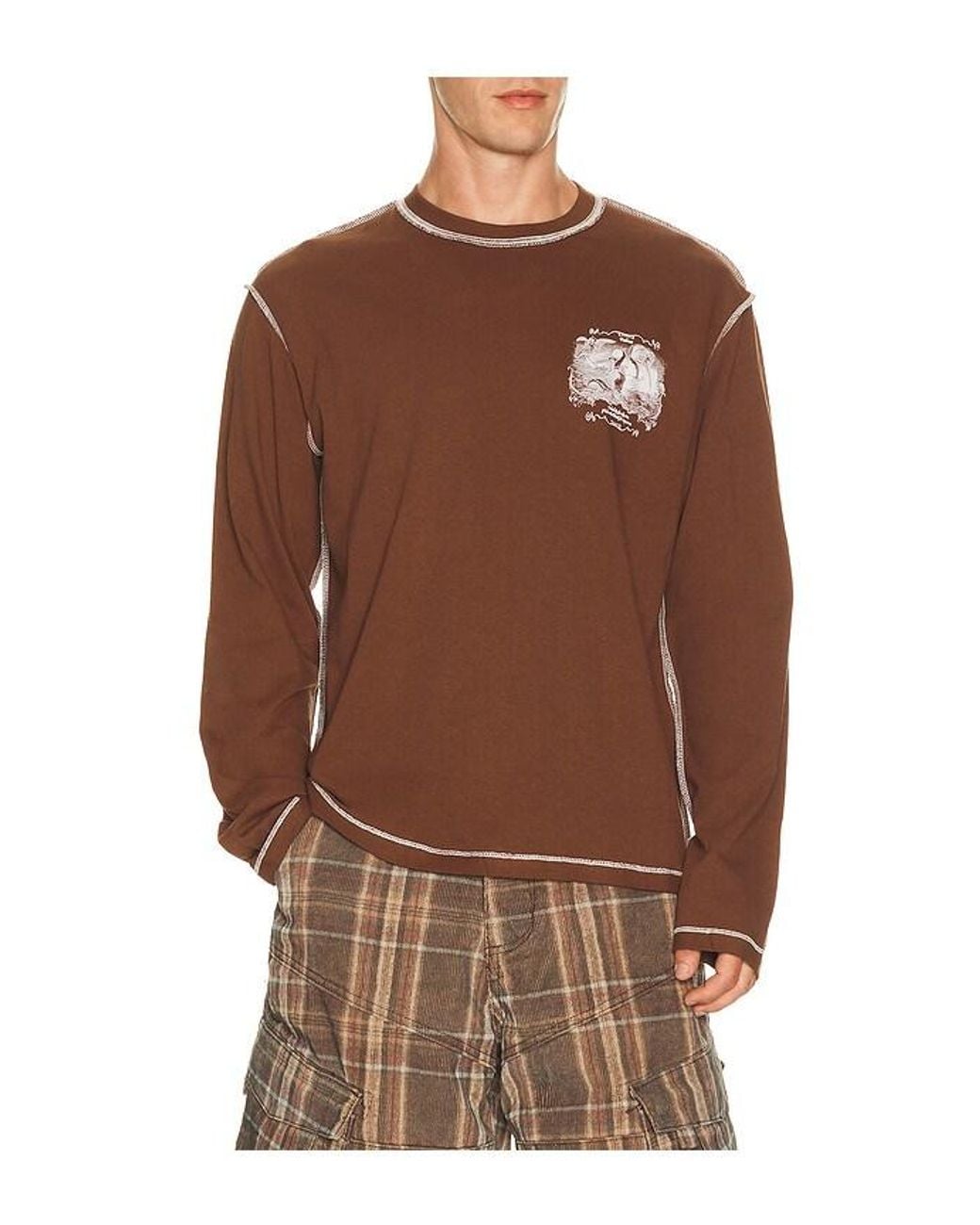 Palmes Brown Mermaid Long-Sleeve for men