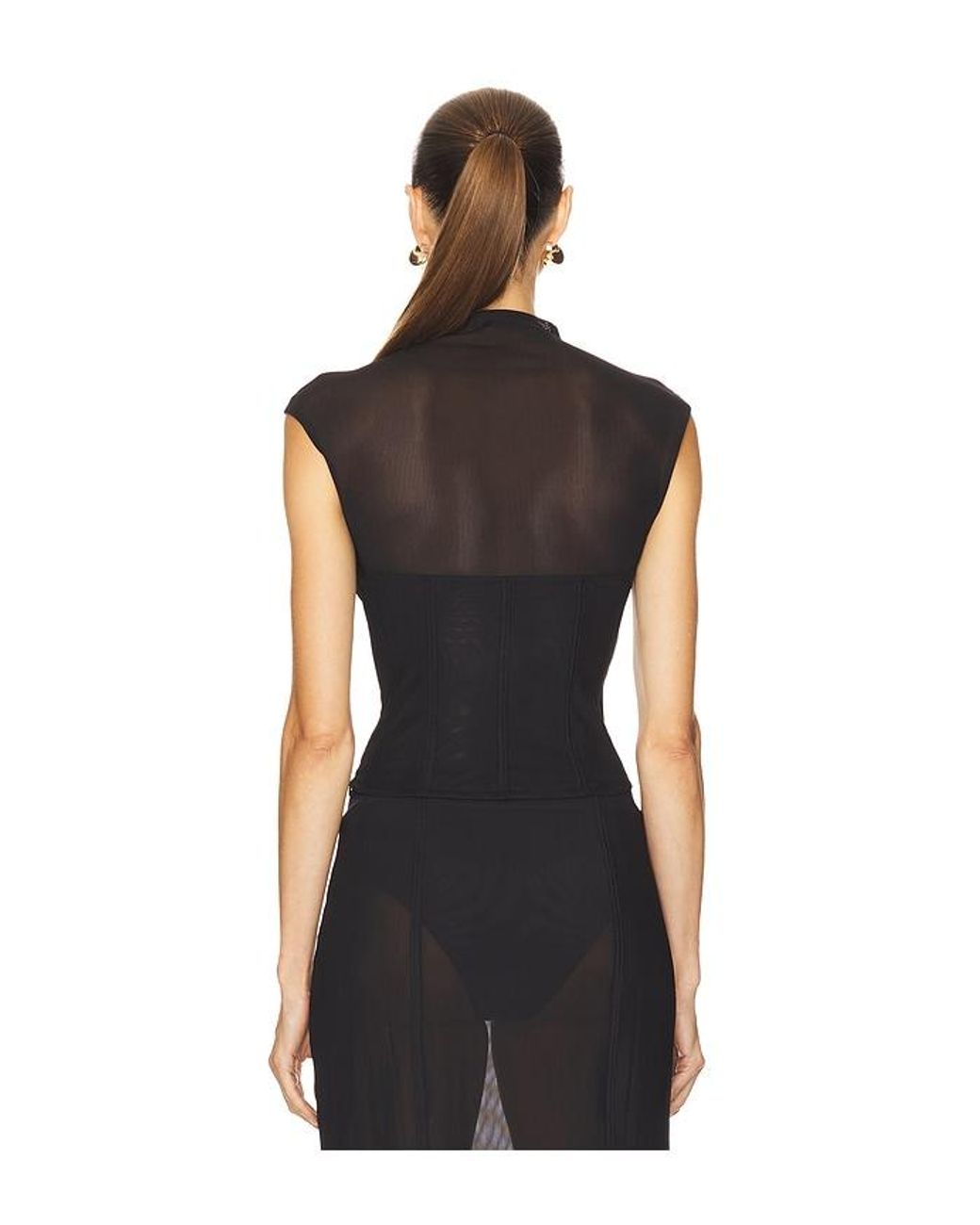 Camila Coelho Black Fidela Top