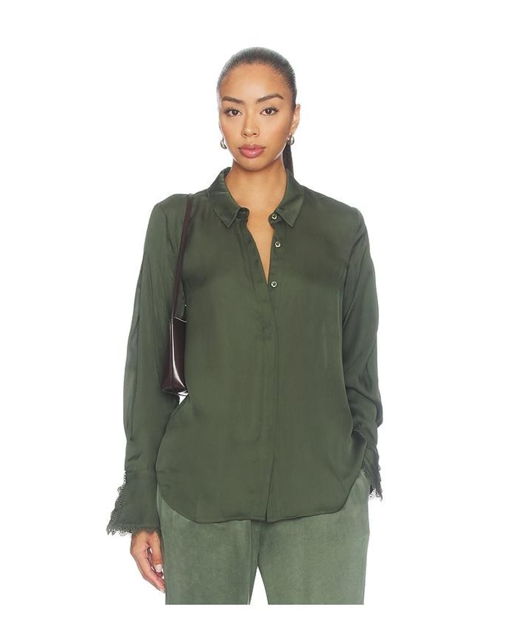Hevron Green Soraya Shirt