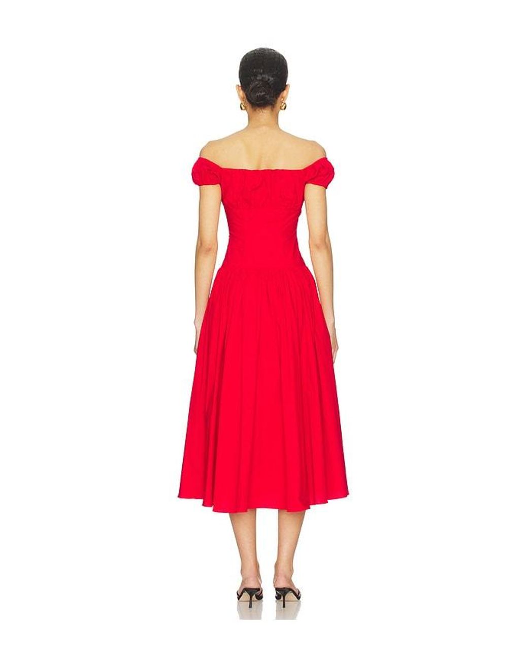 Vestido Augusta En Color Rojo Talla (También En S, Xs) Caroline Constas de color Red