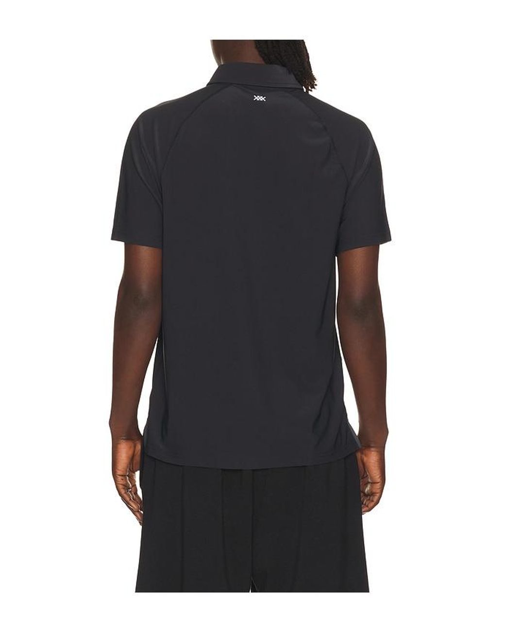 Rhone Black Regatta Pique Polo for men