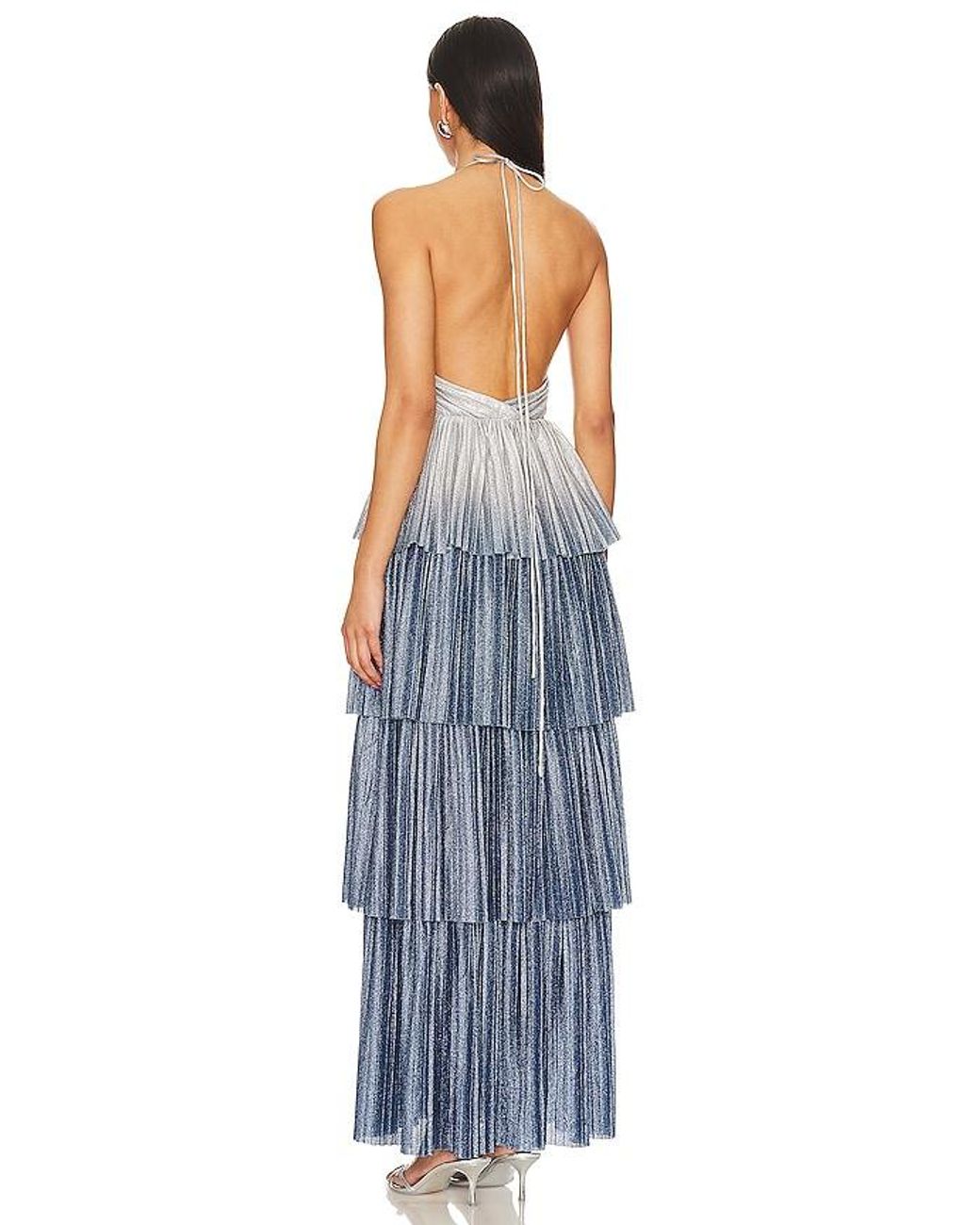 Line & Dot Blue Oracle Maxi Dress