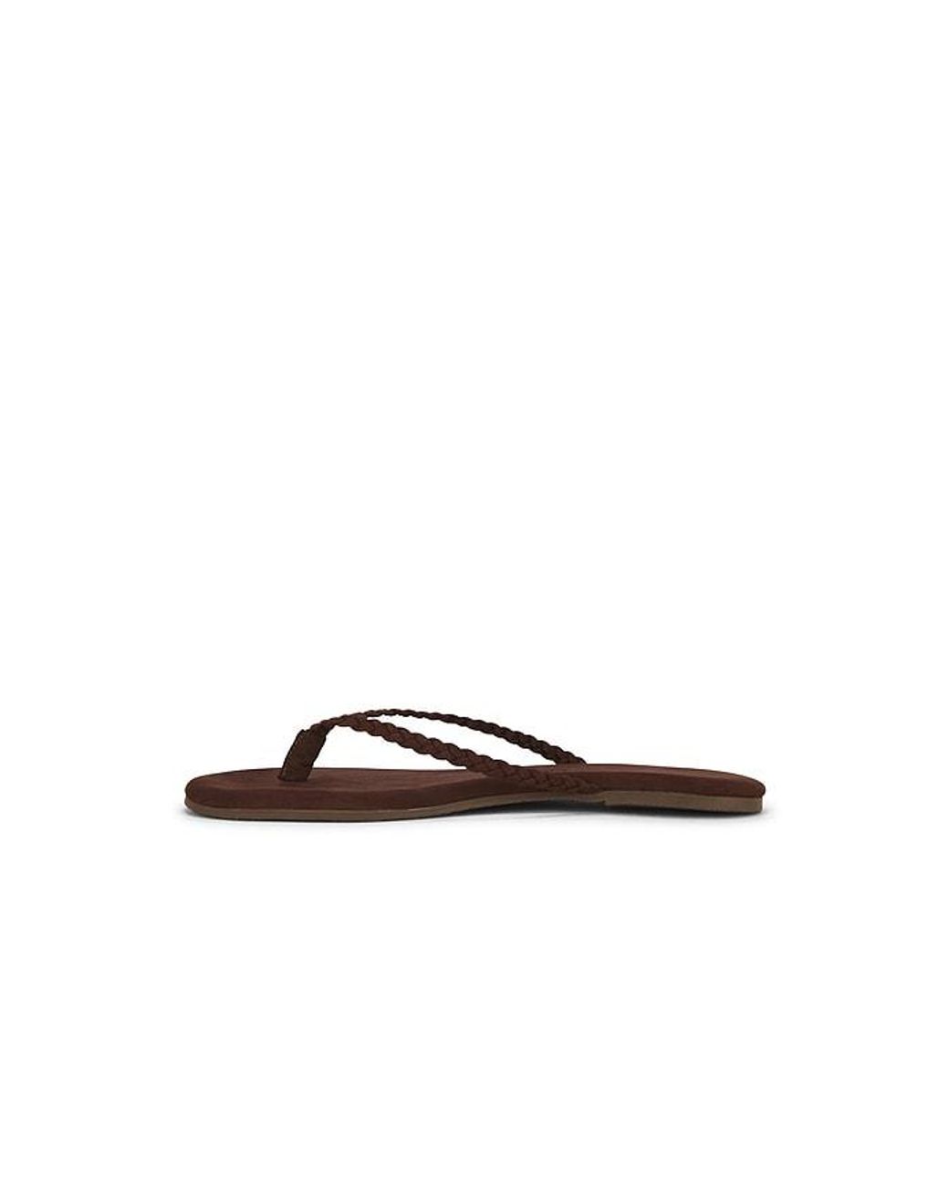 TKEES Brown Lily Braid Sandal