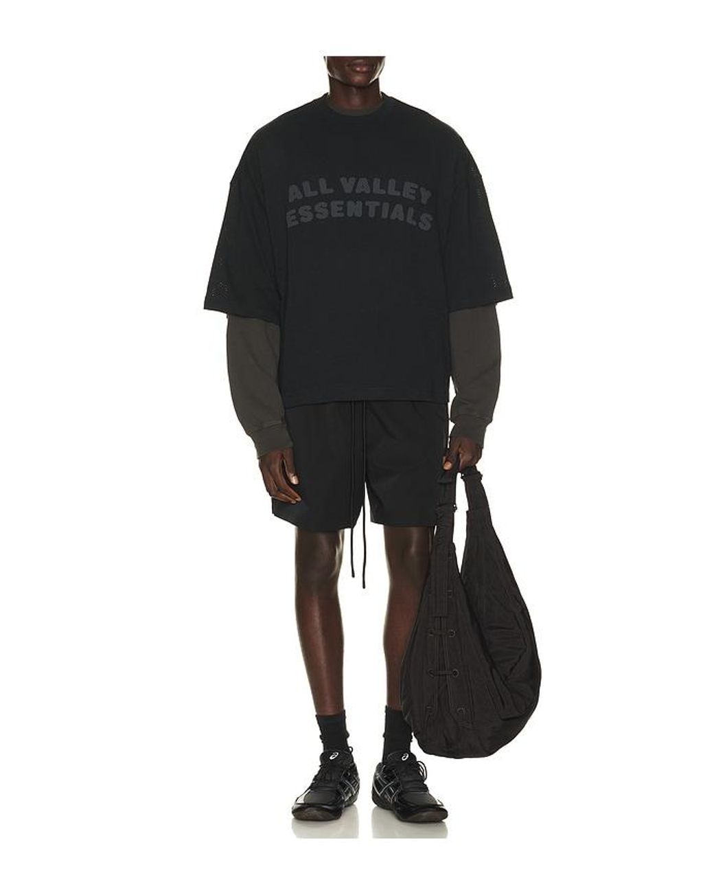 Fear Of God Black Merch Tee for men