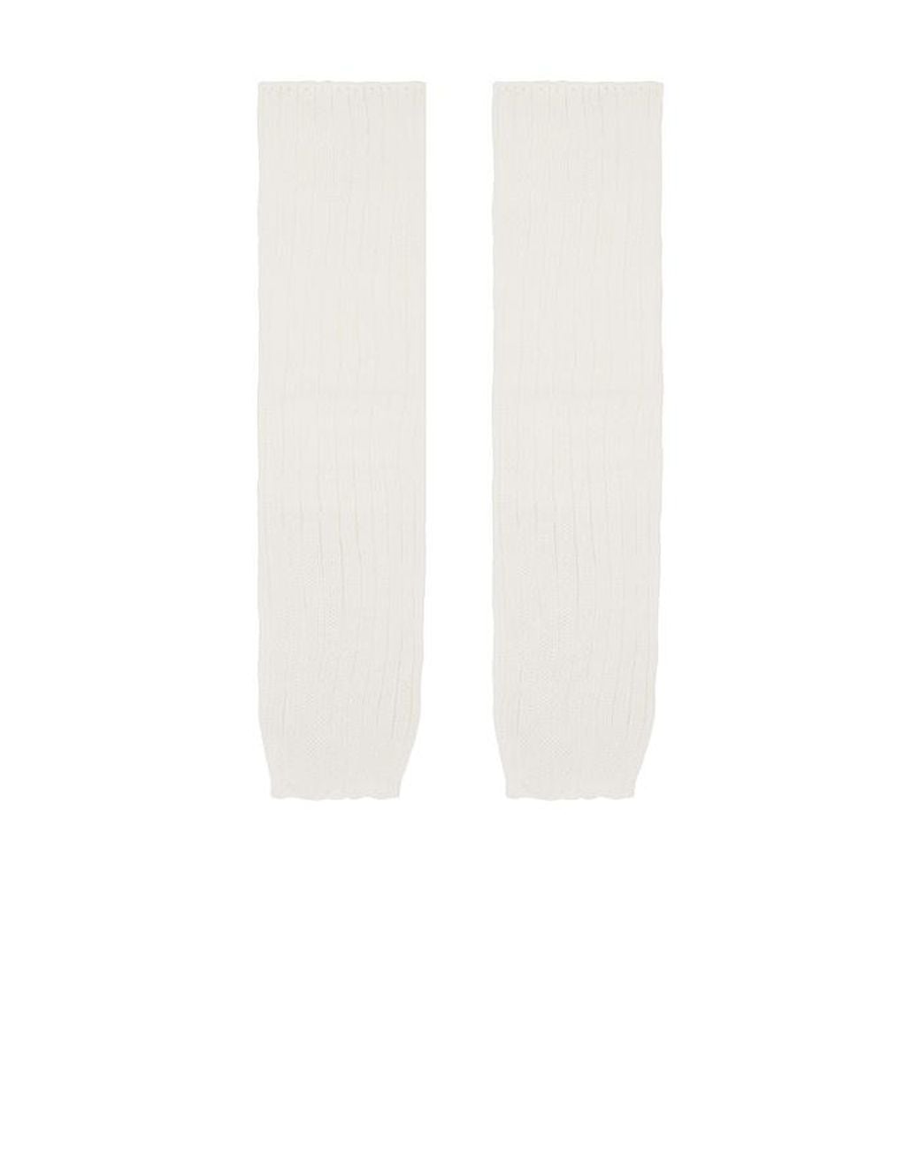 Lovers + Friends White Cotton Legwarmers