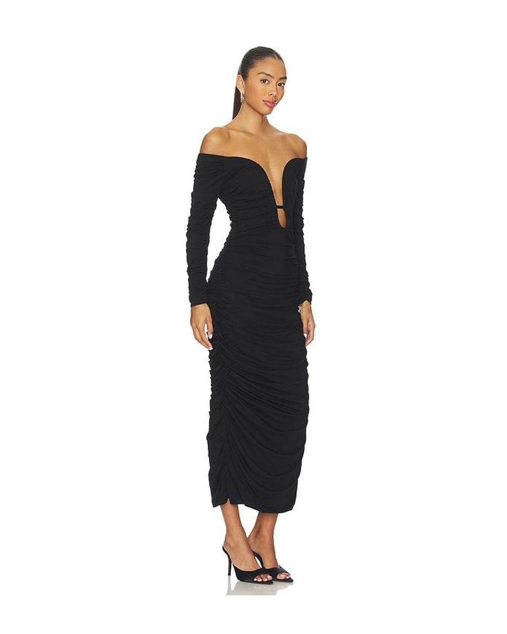Sans Faff Black Wren Midi Dress