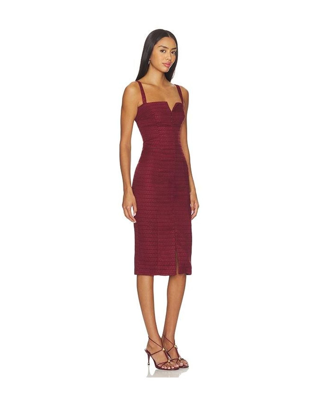 Amanda Uprichard Red Tisha Dress