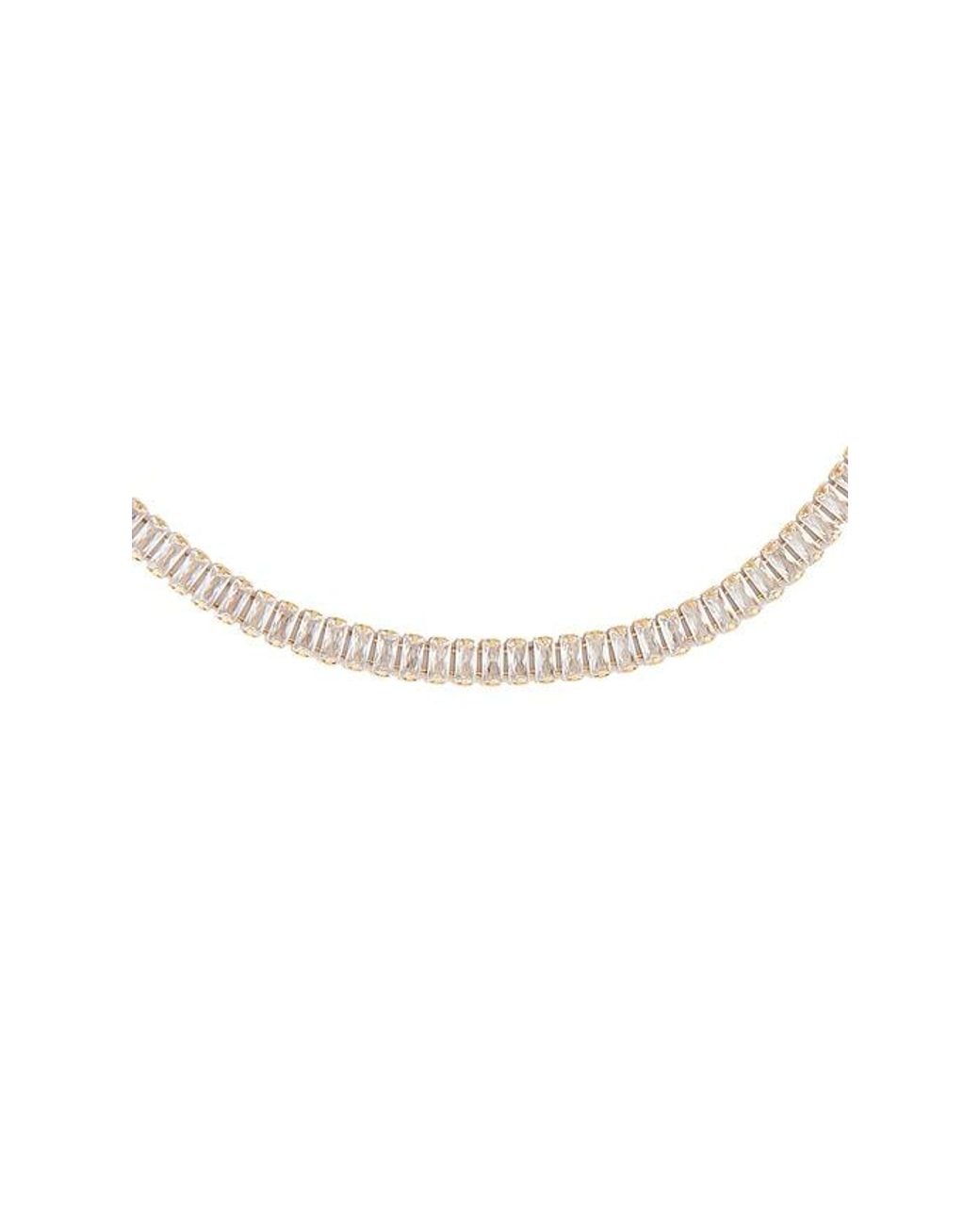 petit moments White Tennis Necklace