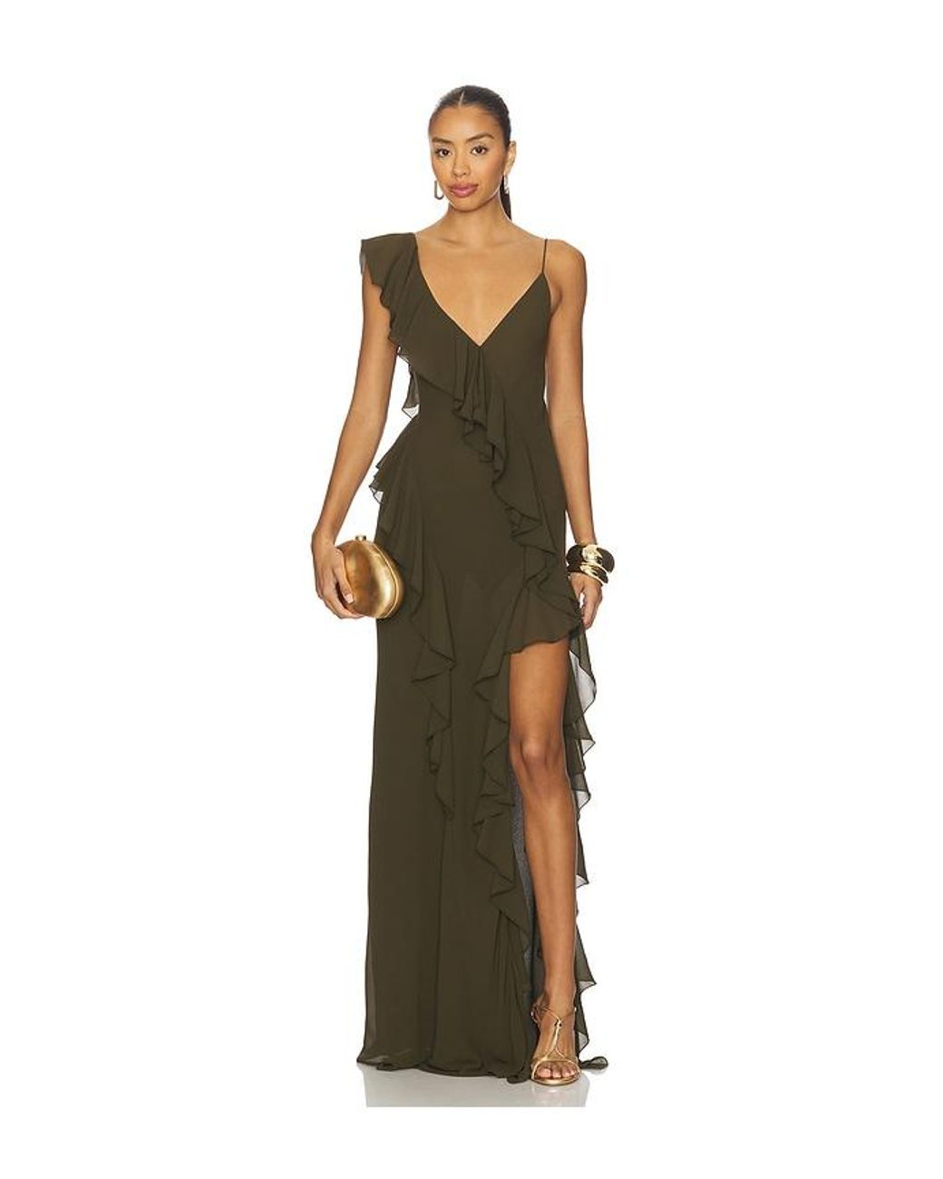 Ronny Kobo Green Olivialle Dress