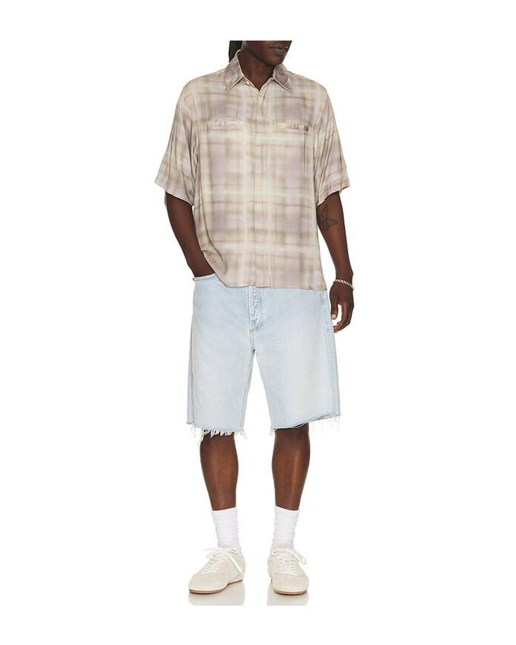 JUNGLES Multicolor Airbrush Button Up Shirt for men