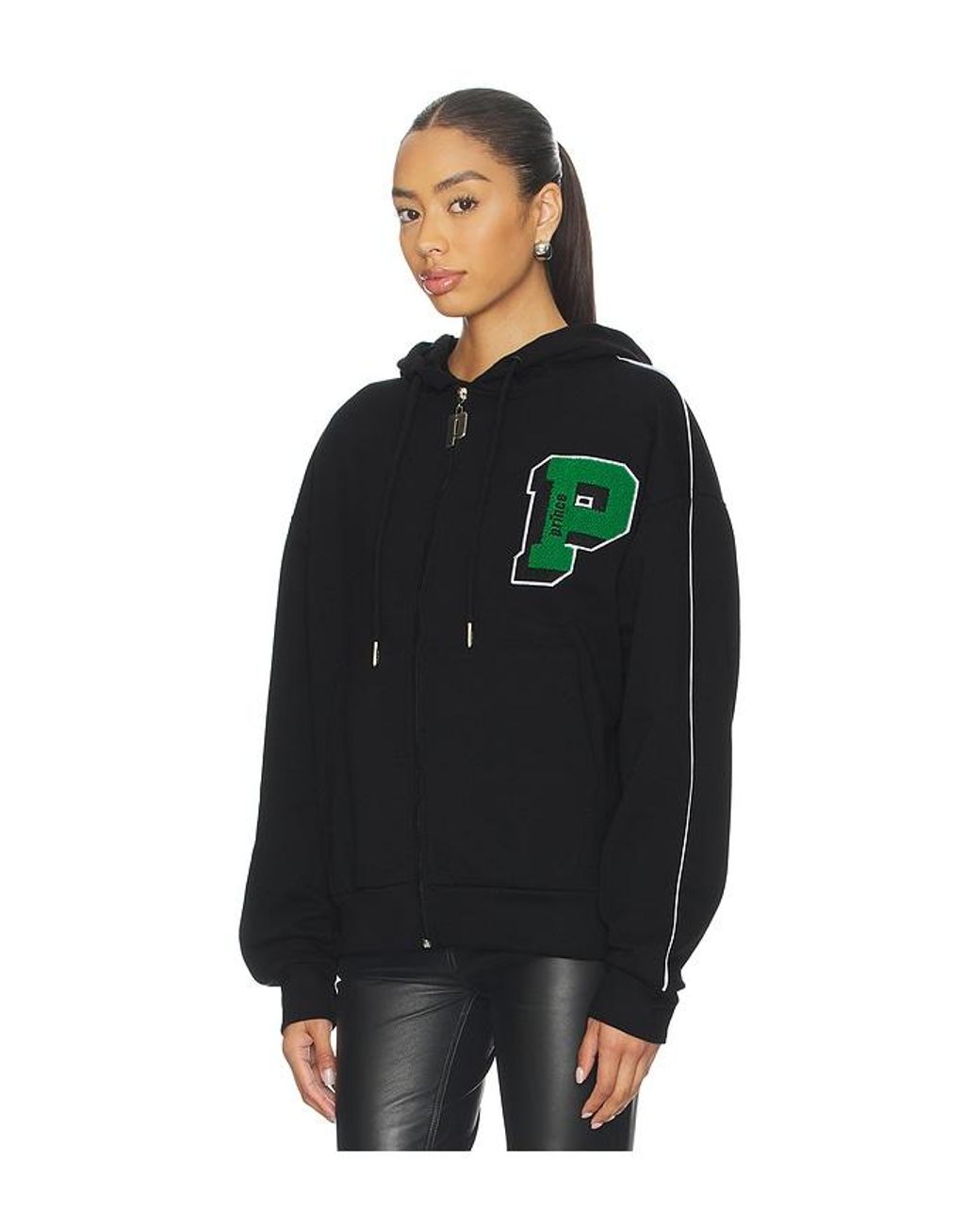 Prince Tennis Black Sports Full Zip Hoodie