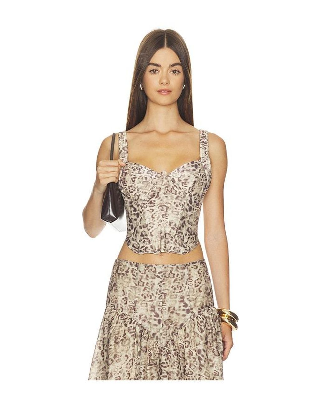 Bardot Natural Carolina Long Line Top