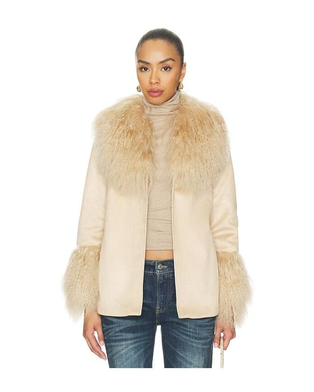 bubish Natural Gigi Shearling Jacket