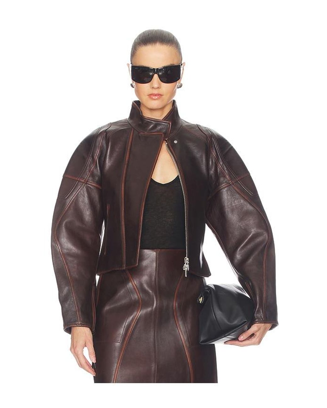 Helmut Lang Brown Leather Jacket