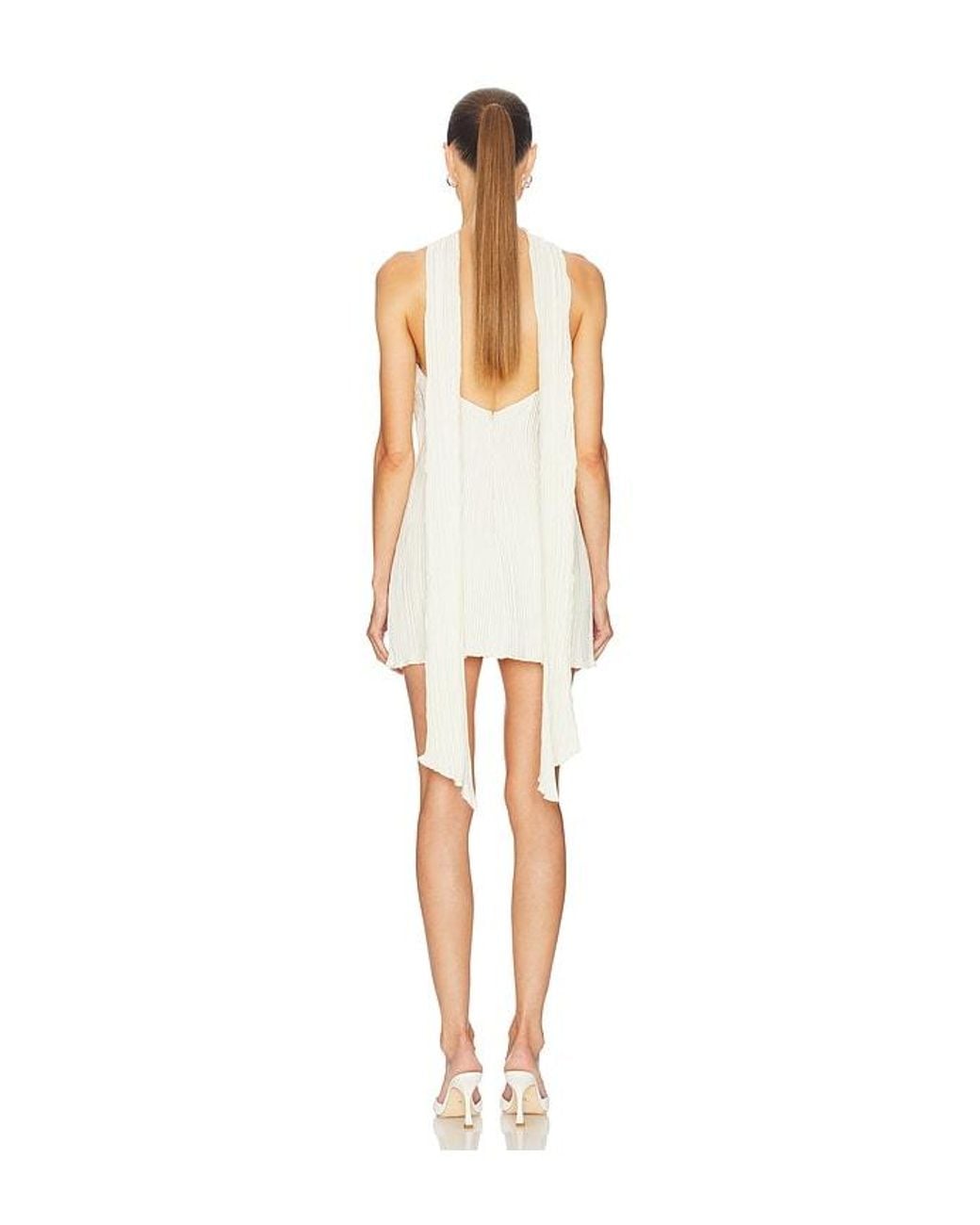 House of Harlow 1960 White X Revolve Em Mini Dress