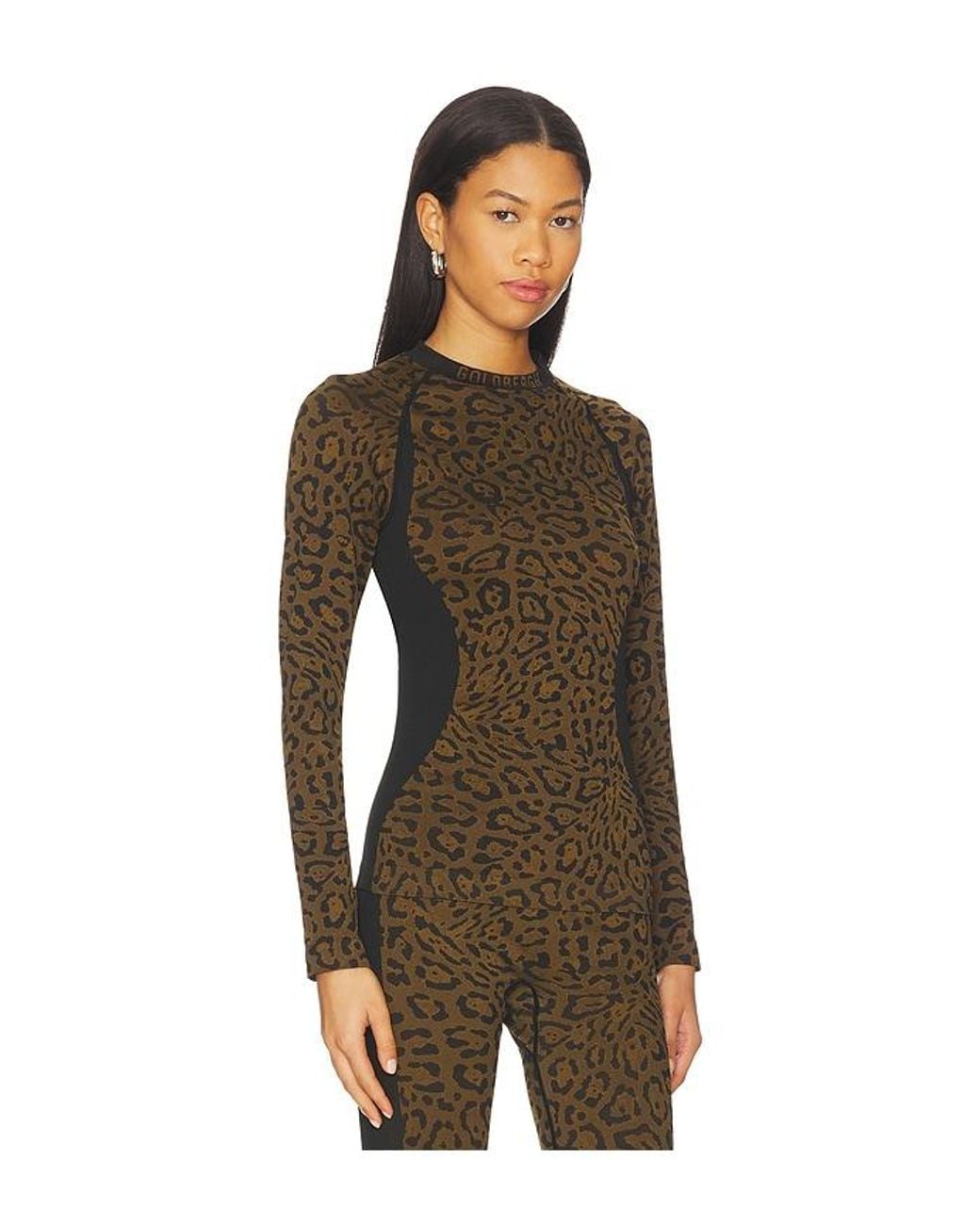 Goldbergh Brown Feline Baselayer Long Sleeve