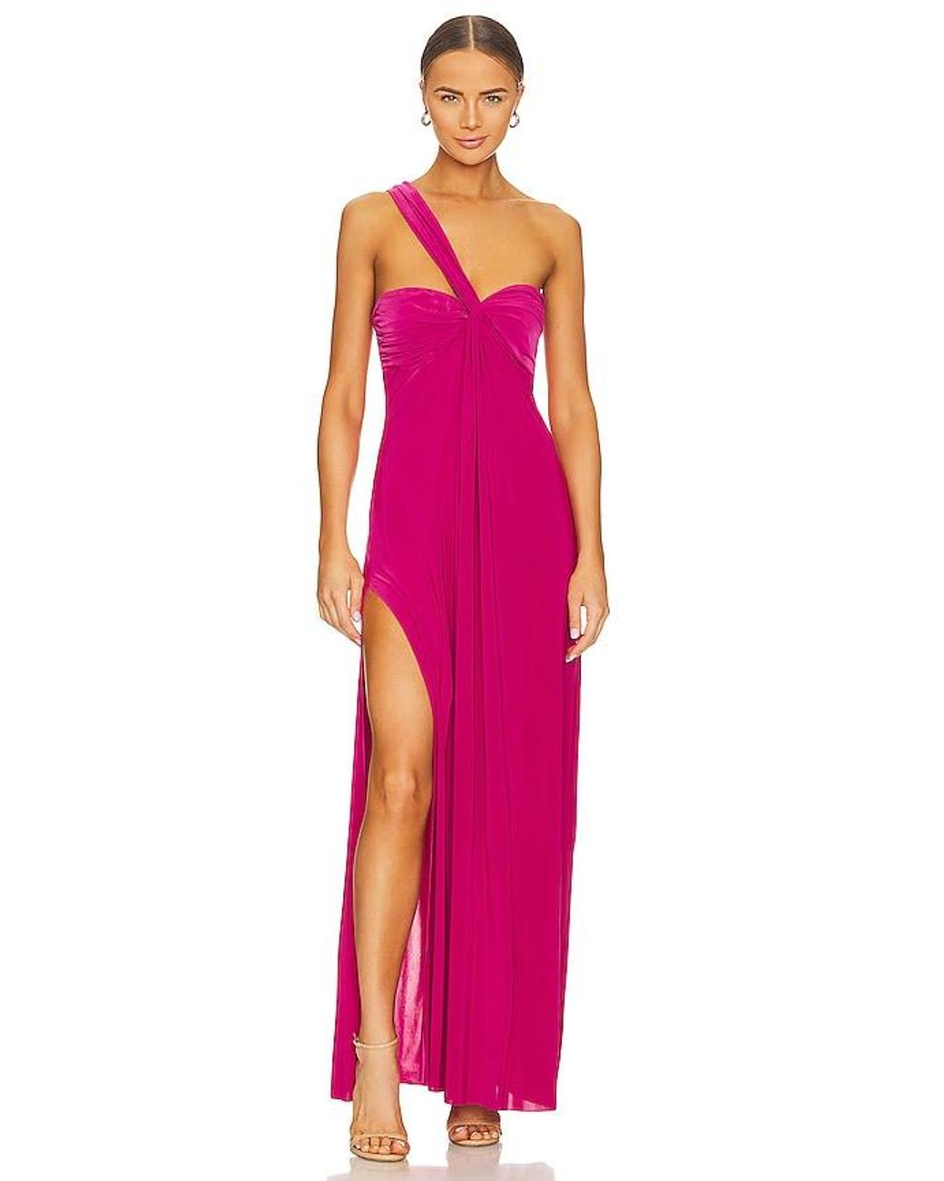 MISA Los Angles Pink Thora Dress