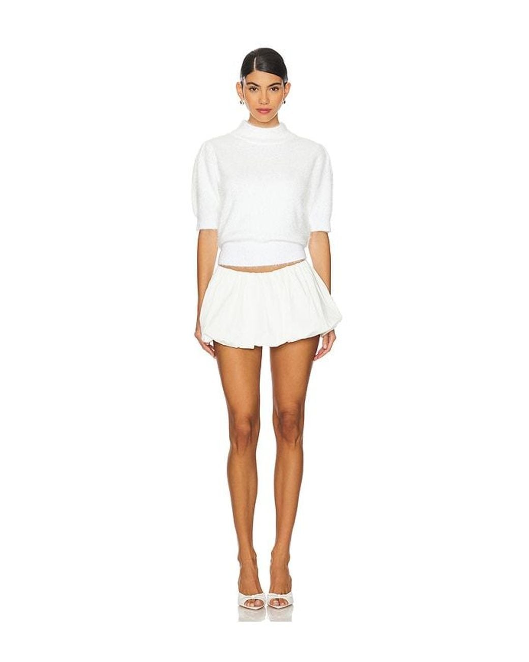 Bobi White Sweater Blouse