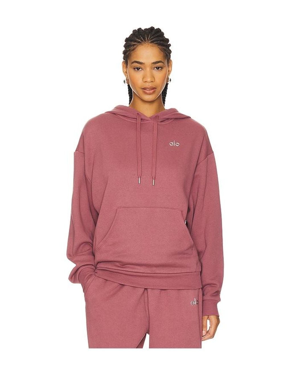 試着程度 ALO Yoga Accolade Hoodie パーカー 赤 XXS Accolade Hoodie - Bright Red | ALO