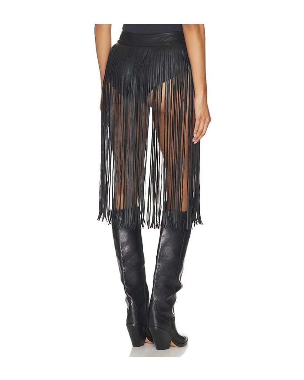 Kim Shui Black Short With Side Fringe