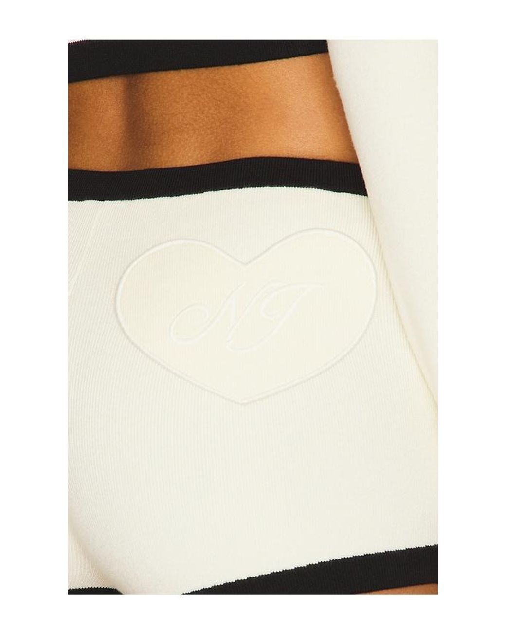 Nana Jacqueline White Eliza Knit Short
