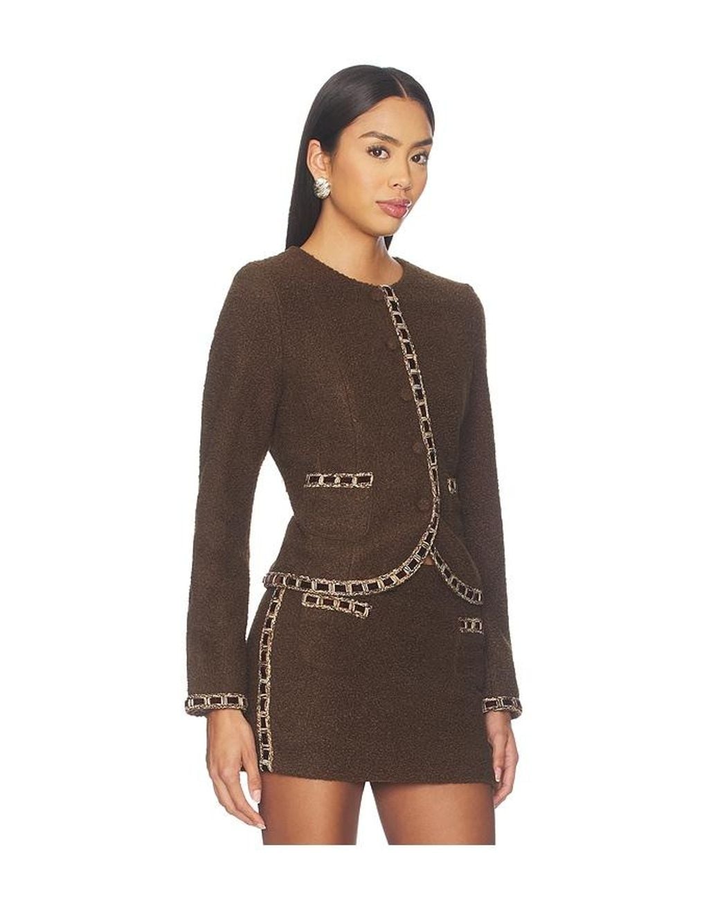 Amanda Uprichard Brown Karrington Jacket