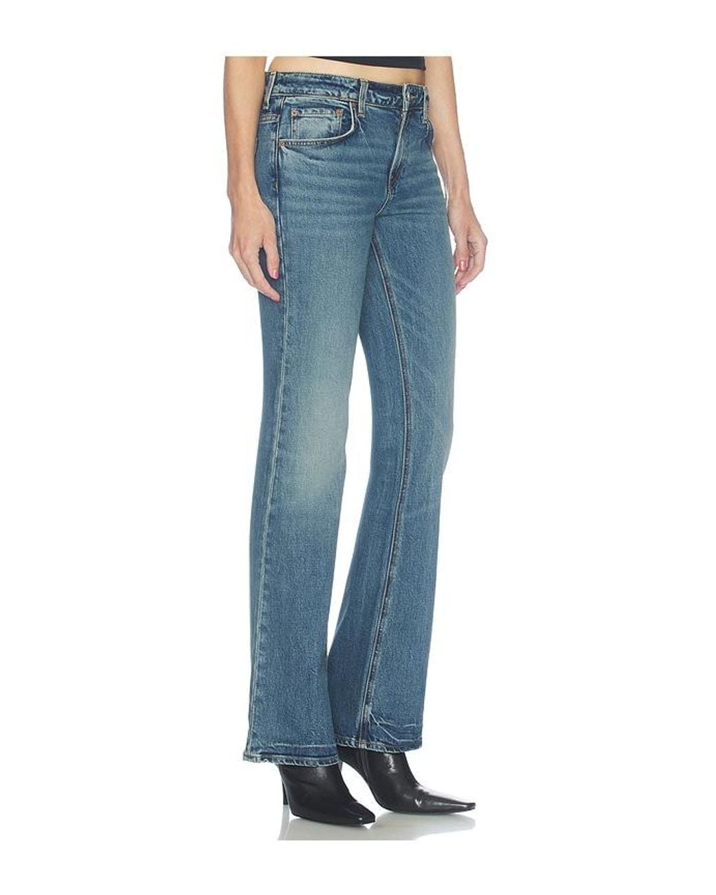 GRLFRND Blue Melanie Low Rise Boot Cut