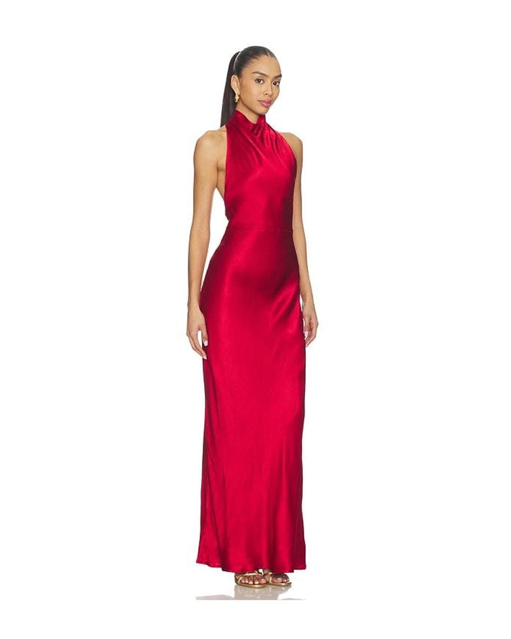 SNDY'S Red Nara Maxi Dress