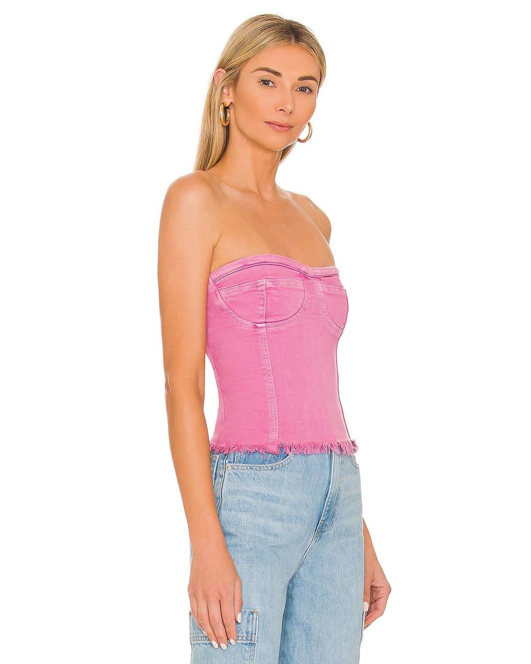 Superdown Bustier wit casual uitstraling Mode Tops Bustiers