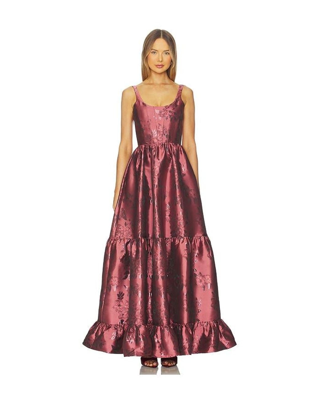 V. Chapman Red Avery Gown