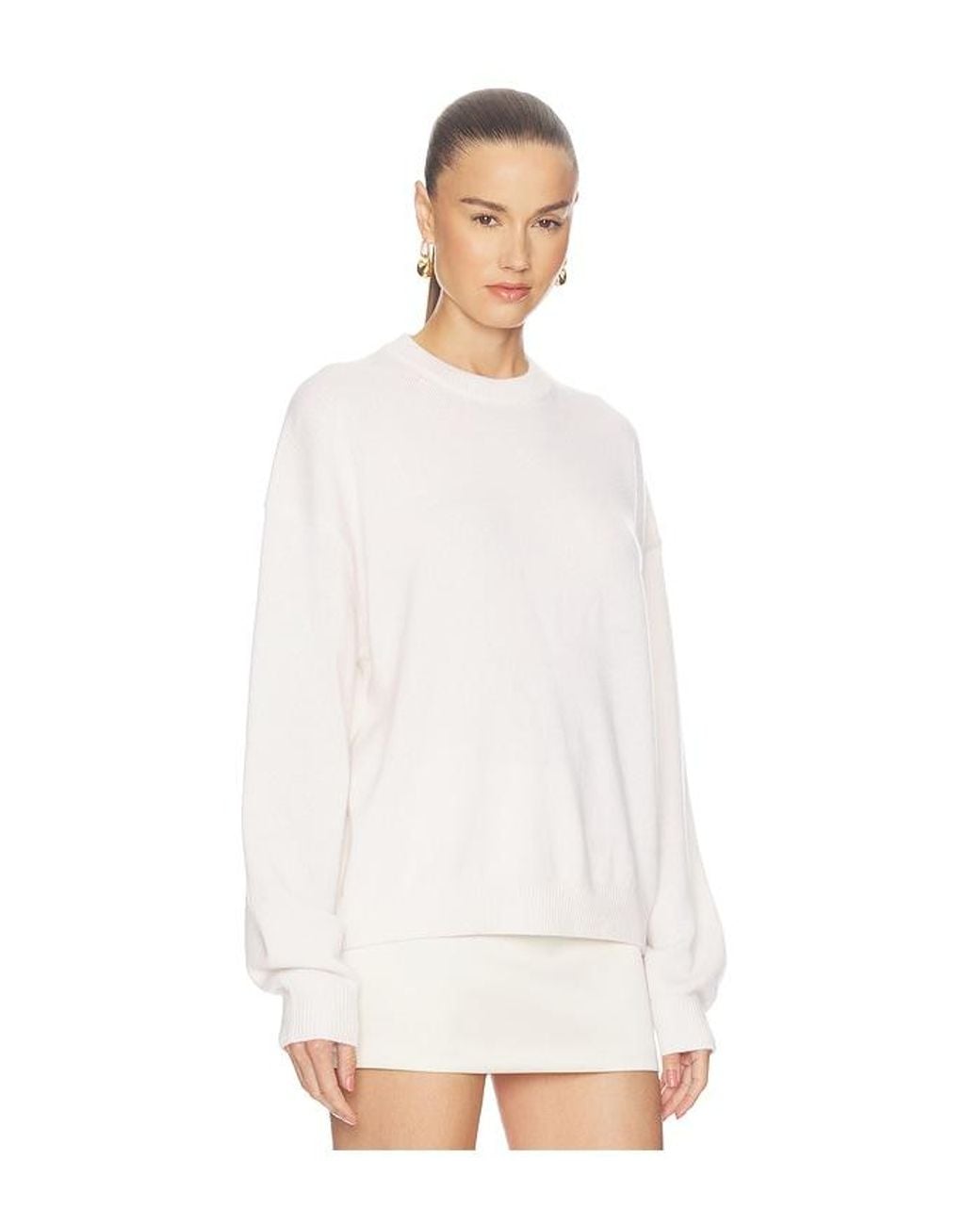 SRG White Bayani Cashmere Sweater