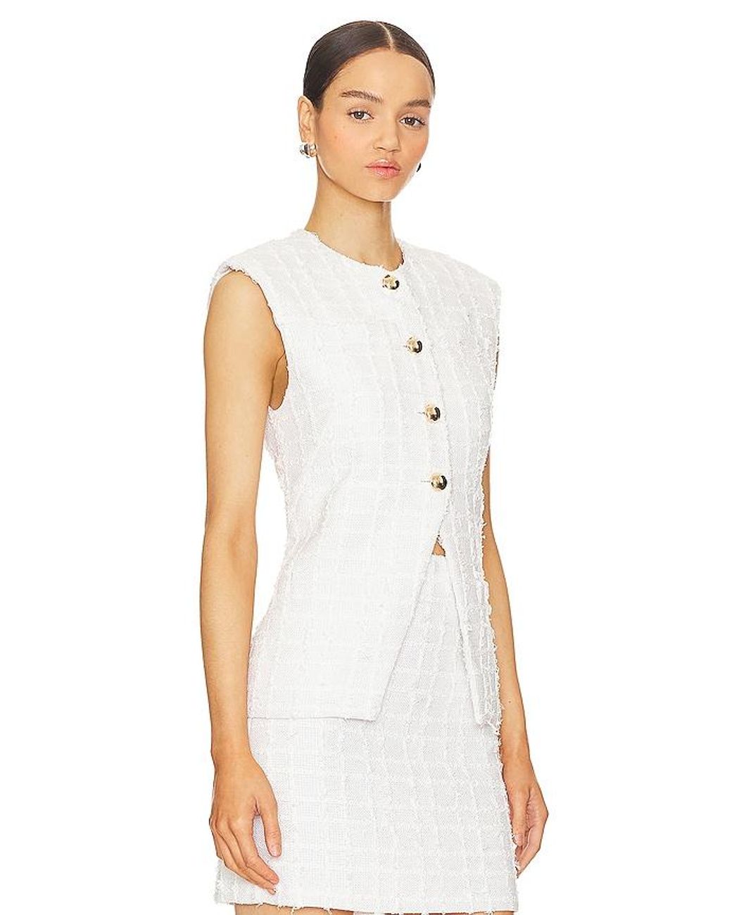 Amanda Uprichard White Hughes Vest
