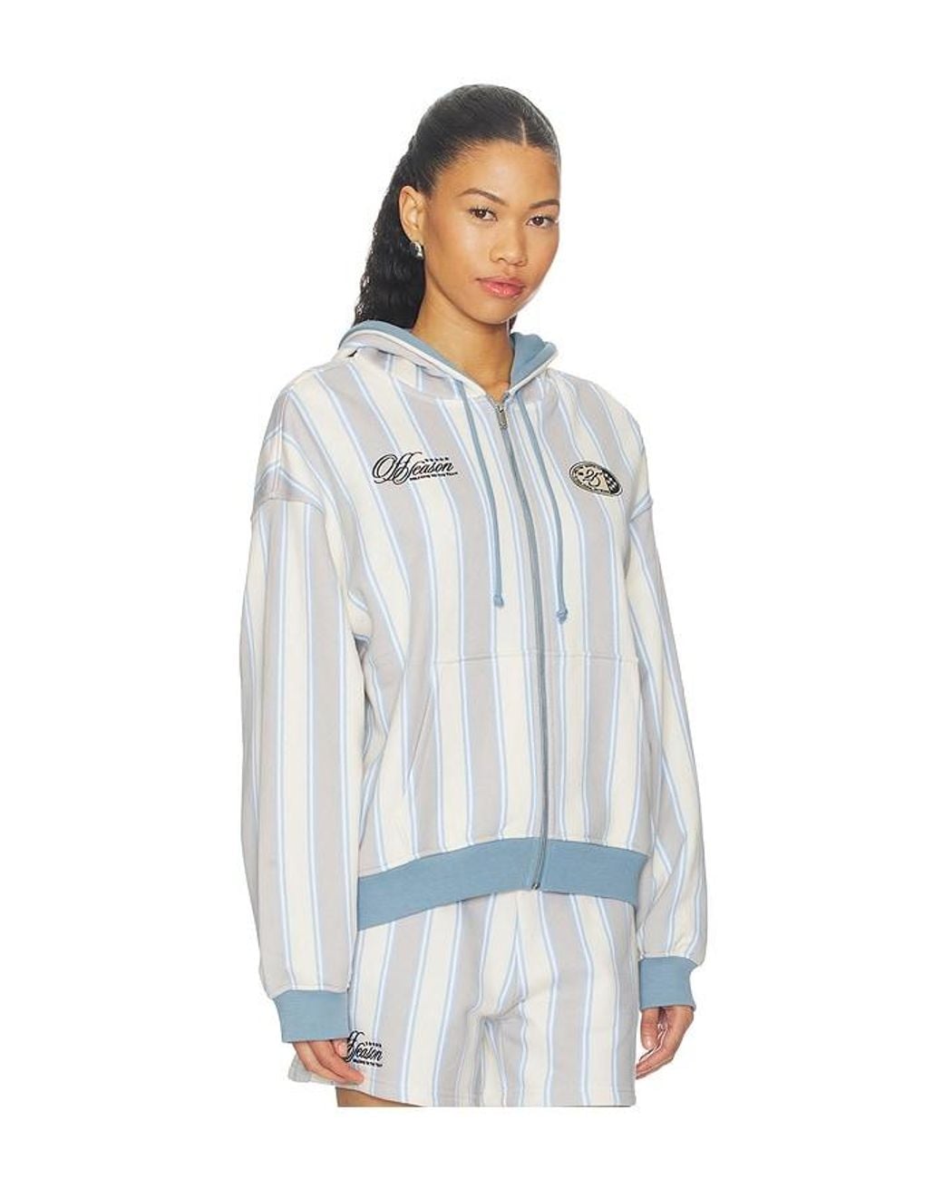 OFF SEASON White Femme Zip Up Hoodie