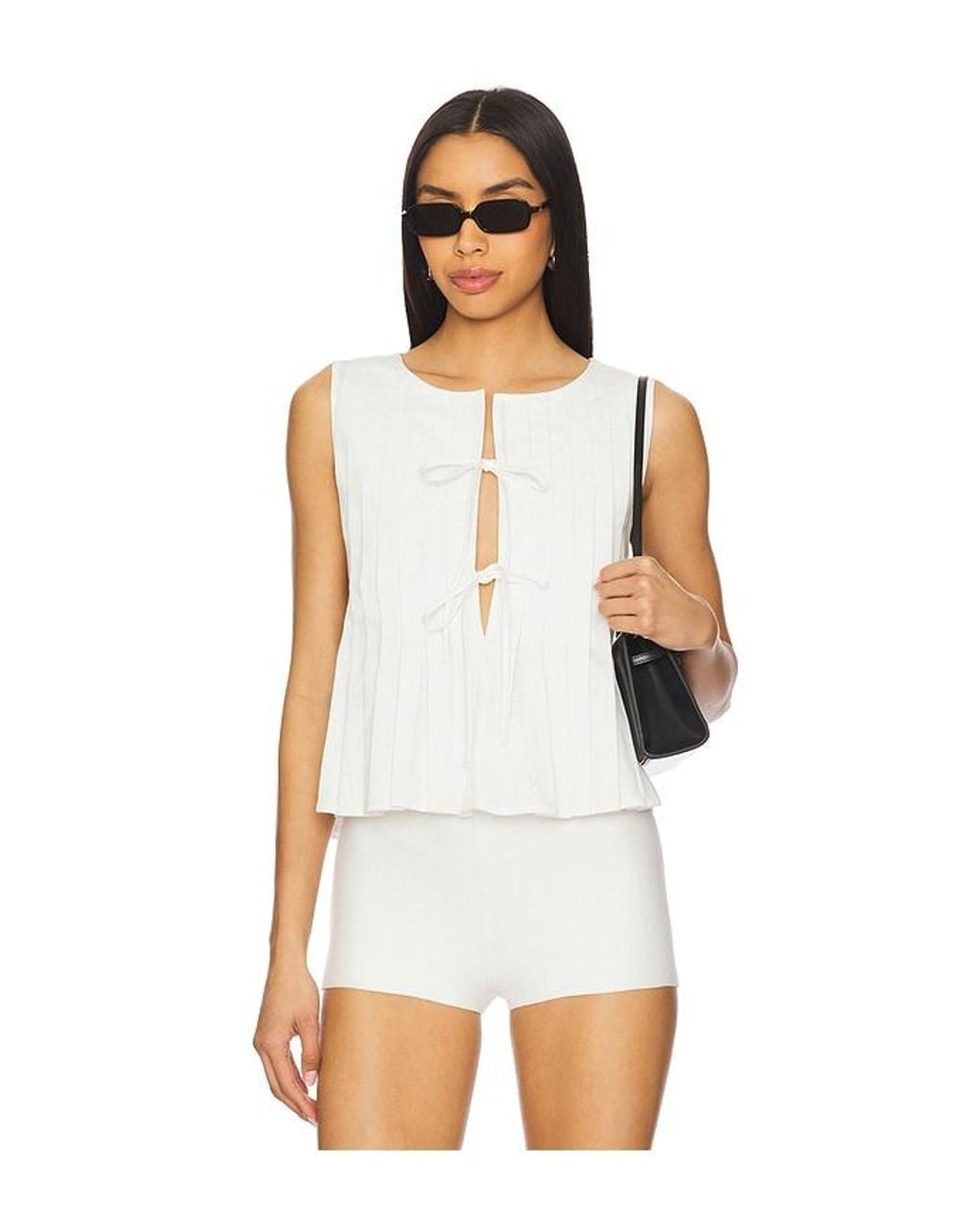 Elodie the Label White Kali Linen Top
