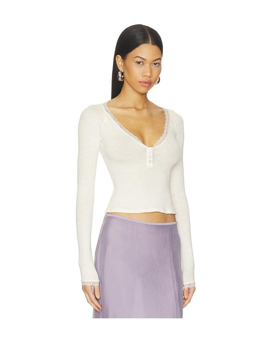 Free People White A Little Bit Layering Cami