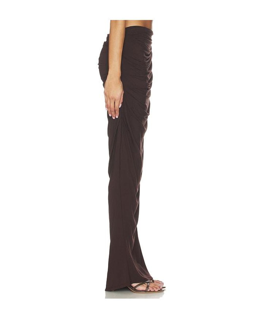 Entire studios Brown Drape Skirt