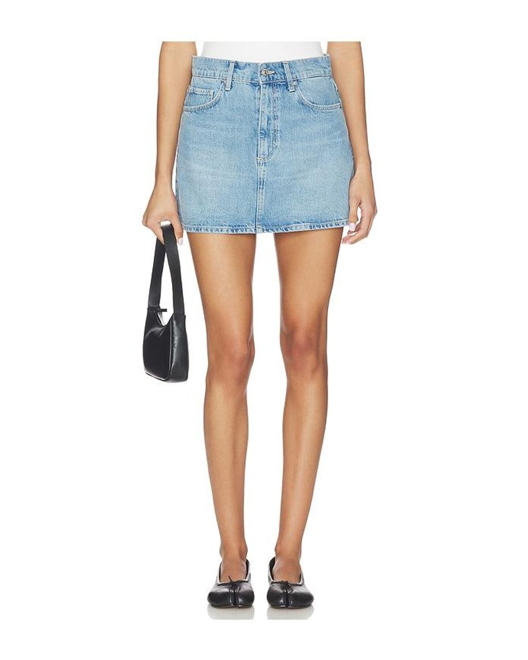 PAIGE Blue Bobbie Skirt