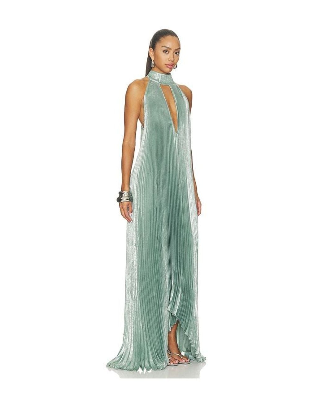 L'idée Green Opera Gown