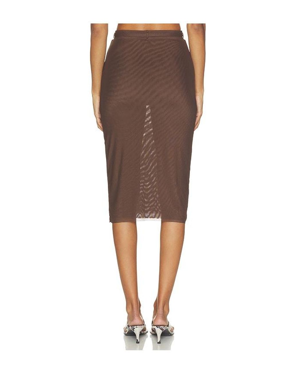 AFRM Brown Reed Skirt