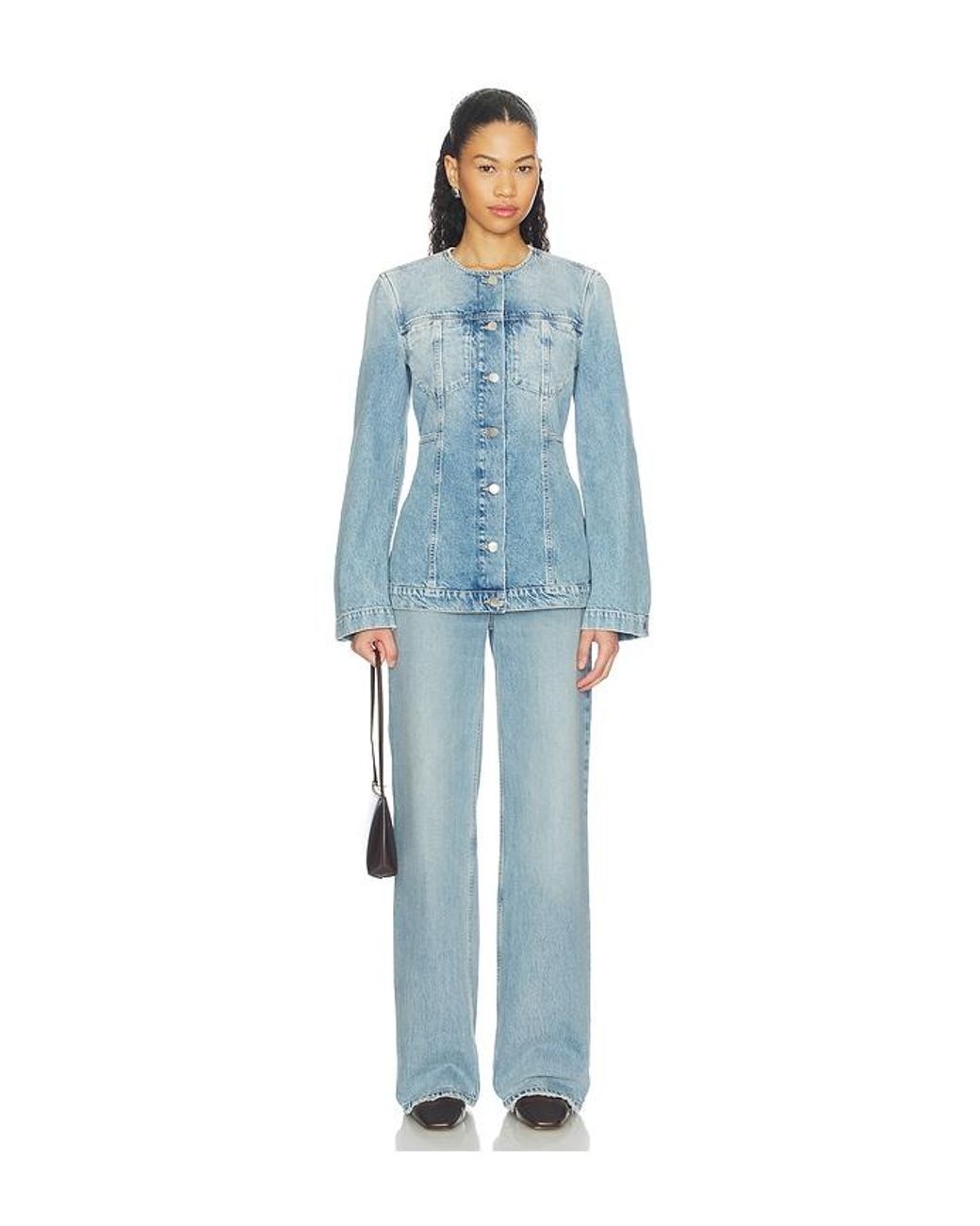 Fitted Denim Jacket Closed en coloris Blue