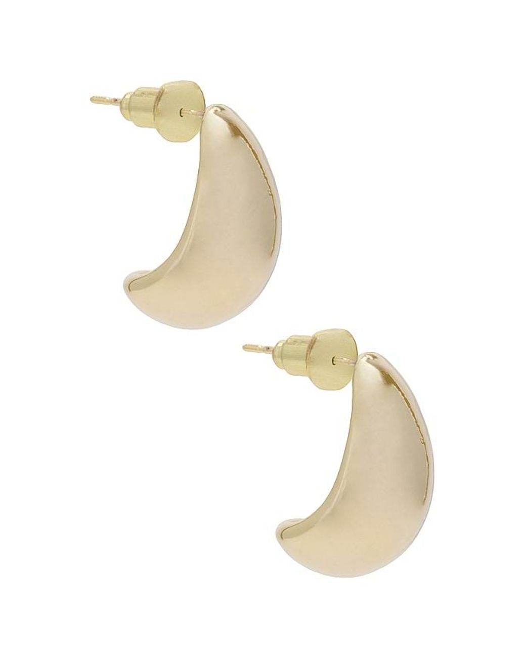 BRACHA White Hendrix Baby Dome Hoops