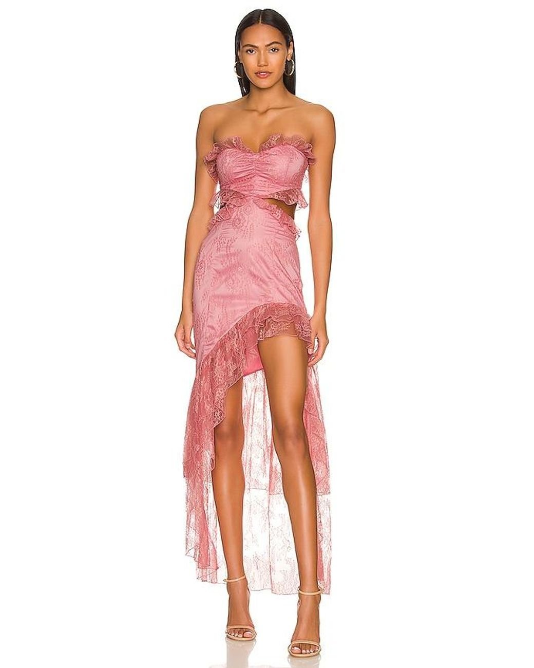 MAJORELLE Sonia Gown In Pretty in Pink | Lyst